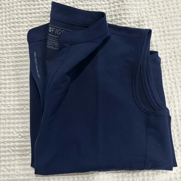 Figs navy blue scrub top - Picture 2 of 2